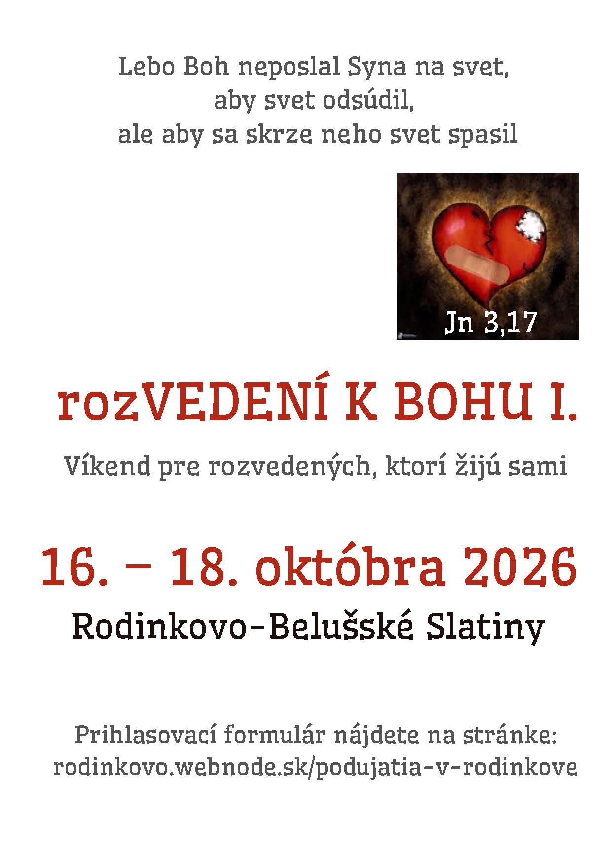 rozVEDENÍ K BOHU I.